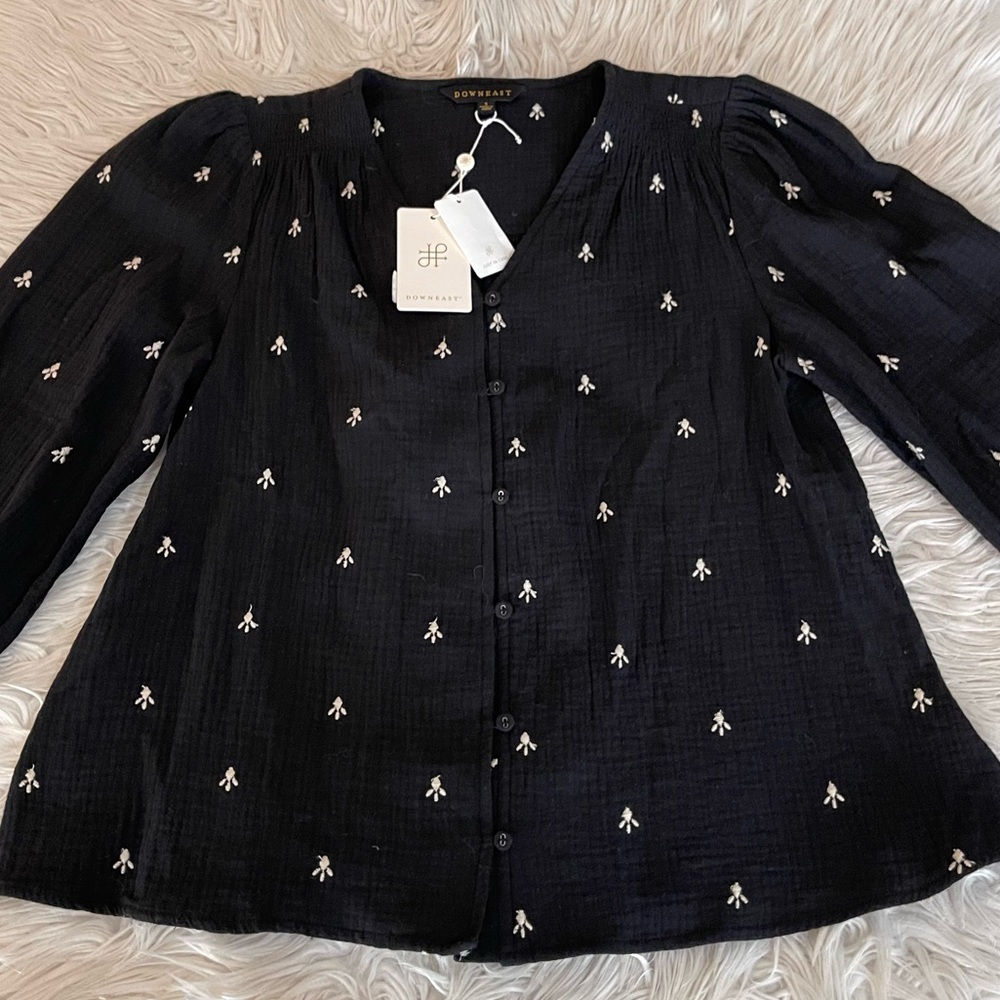NWT | Downeast | Embroidered Top - Picture 2 of 13